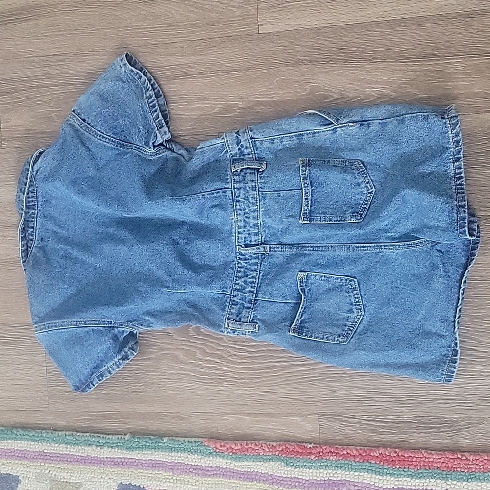 Lioness Urban Outfitters U Know What's Up Denim Romper XS - Picture 5 of 5
